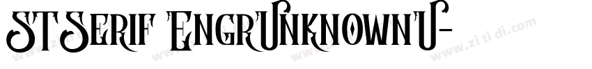 STSerif EngrUnknownU字体转换